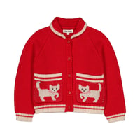 【hello Simone】Grizzly cardigan Kitty Cherry