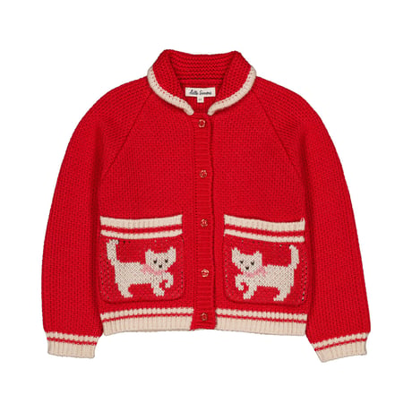 【hello Simone】Grizzly cardigan Kitty Cherry