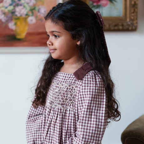 【 little cotton clothes 】Emilie romper Sugarplum Check