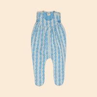 【 Apolina 】 BABY JERSEY HILDA OVERALL ROMPER - NORDIC FLORAL JACQUARD