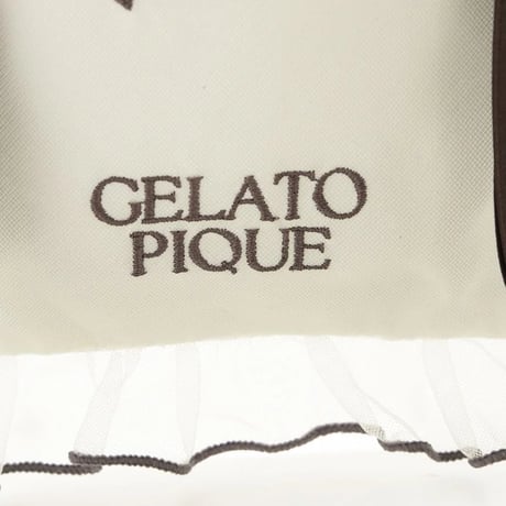 【 gelato pique 】PWGB264631 ﾊｰﾄﾌﾘﾙﾁｭｰﾙ巾着 PNK