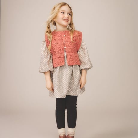【 SOOR PLOOM 】CLEMENTINE DRESS, FILIGREE PRINT, ROSE SMOKE