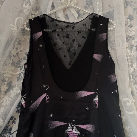 HYSTERIC GLAMOUR パフューム総柄ノースリーブワンピース