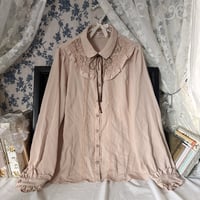 axes femme ヨークレースブラウス