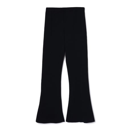 NONTOKYO / PRINT RIB FLARE PANTS(BLACK)