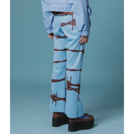 NONTOKYO / PRINT RIB FLARE PANTS(FLOWER)  のコピー