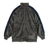 NONTOKYO / EMBROIDERY VELOUR TRACK JACKET(GRAY)