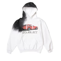 DOUBLET /EXHAUST STAINED HOODIE