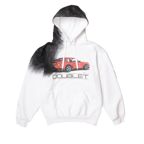 DOUBLET /EXHAUST STAINED HOODIE