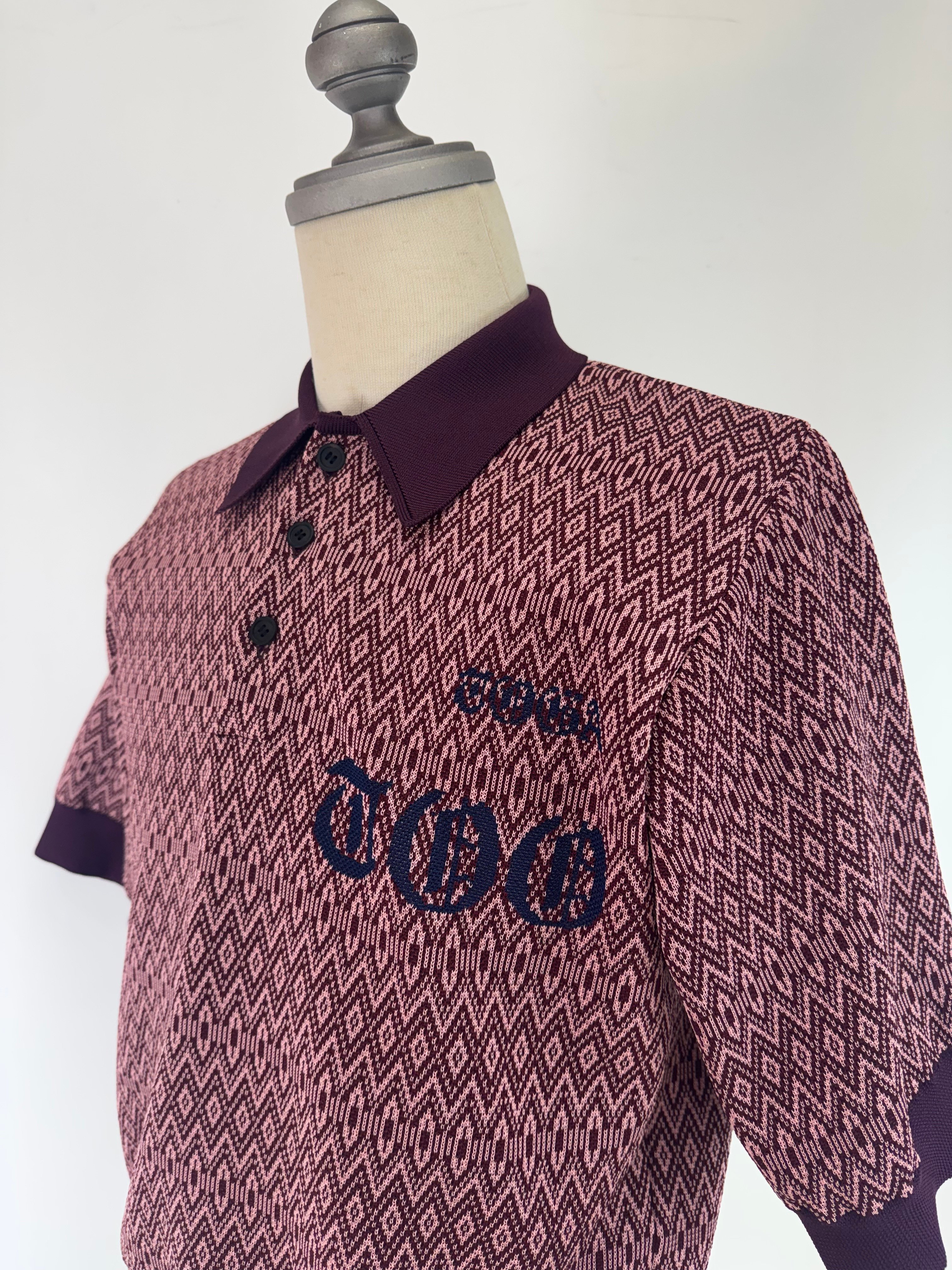 TOGA TOO / LOGO KNIT POLO SHIRT | glitter ONL