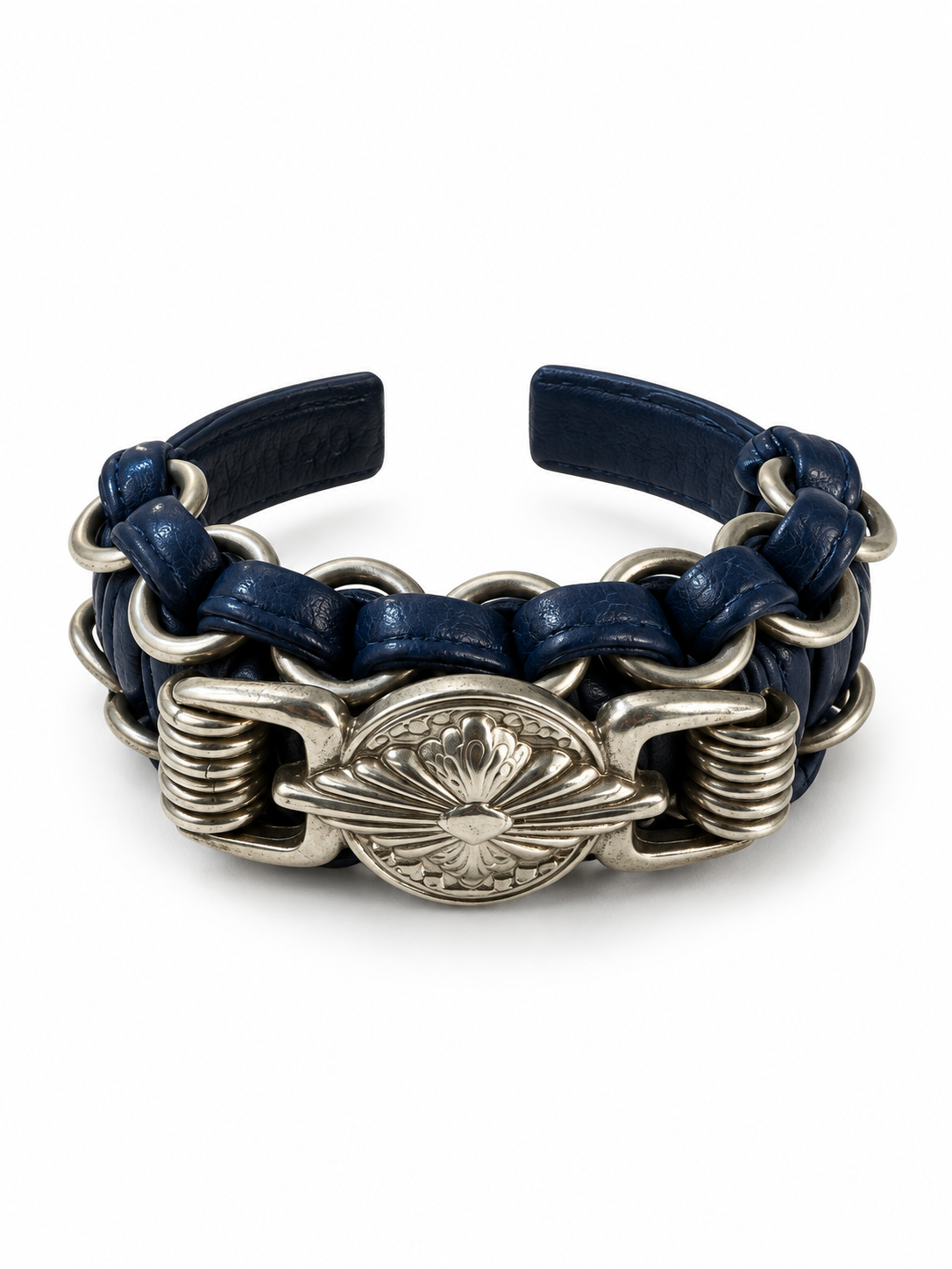 TOGA TOO / Leather Braid Bangle | glitter ONL