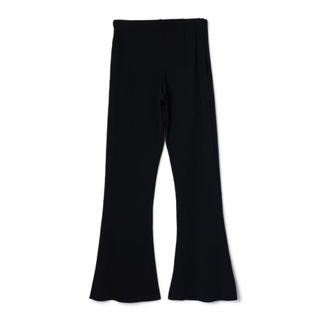 NONTOKYO / PRINT RIB FLARE PANTS(BLACK)
