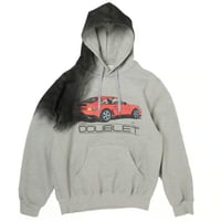 DOUBLET /EXHAUST STAINED HOODIE