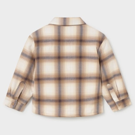 〈mayoral〉Checked overshirt(brown) ※BABY