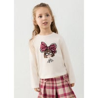 〈mayoral〉Girls' bow-tie T-shirt ※KIDS