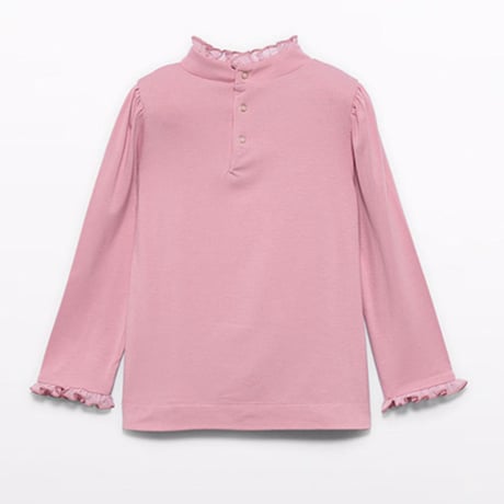 〈Abel&Lula〉Swan neck girls shirt(Pink)※KIDS&JUNIOR
