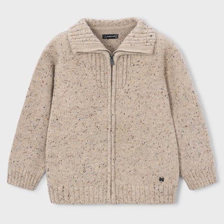 〈mayoral〉Tweed Knit Full-Zip Jacket ※KIDS
