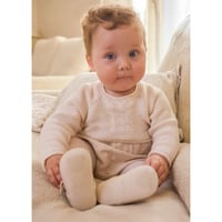 〈mayoral〉 Combo romper and tights (white) ※BABY
