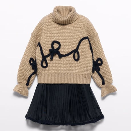 〈Abel&Lula〉Knitted skirt set ※KIDS&JUNIOR