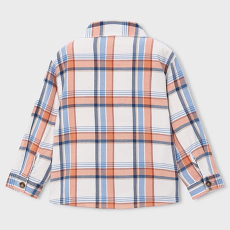 〈mayoral〉Plaid Check Long-Sleeve Overshirt ※KIDS