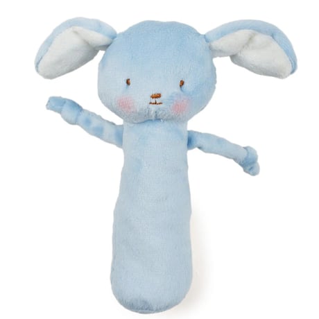 〈Bunnies By The Bay〉"Rabbit" stick rattle (White/Pink)