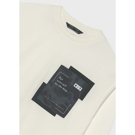 〈mayoral〉Boys' pocket T-shirt（White）※JUNIOR