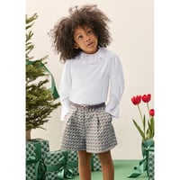 〈Abel&Lula〉Checked Bermuda shorts set※KIDS&JUNIOR