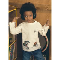 〈mayoral〉Boys' motorbike T-shirt(white) ※KIDS