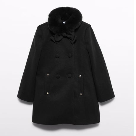 〈Abel&Lula〉 Wool Coat(Black)※KIDS&JUNIOR