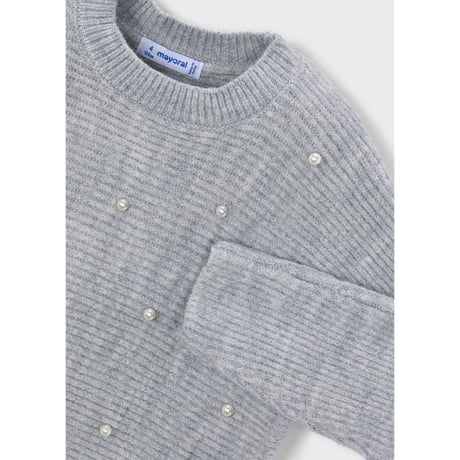 〈mayoral〉Girl knit pearls sweater ※KIDS