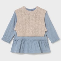 〈mayoral〉Baby dress with a waistcoat ※BABY