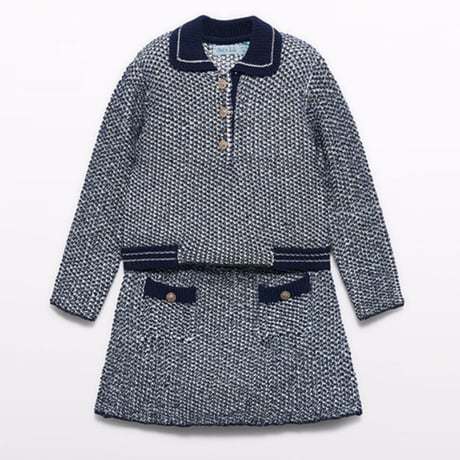 〈Abel&Lula〉Knitted skirt set※KIDS&JUNIOR