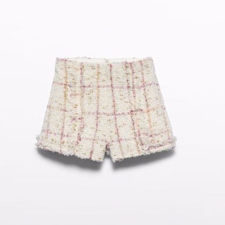 〈Abel&Lula〉Tweed check Bermuda shorts※KIDS&JUNIOR