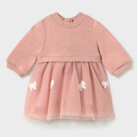 〈mayoral〉Combo Tulle Dress ※BABY