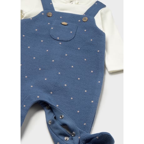 〈mayoral〉Footed romper(blue) ※BABY