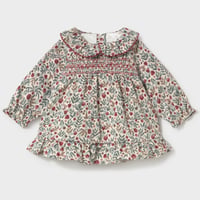 〈mayoral〉 Print Dress(bordeaux) ※BABY