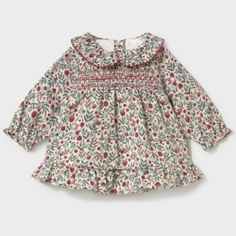 〈mayoral〉 Print Dress(bordeaux) ※BABY