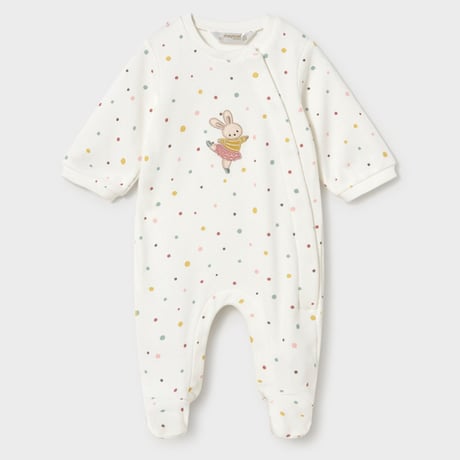 〈mayoral〉Cotton Romper 2-Piece Set (off-white) ※BABY