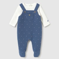 〈mayoral〉Footed romper(blue) ※BABY