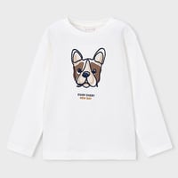 〈mayoral〉Embroidered dog T-shirt for boys ※KIDS