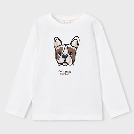 〈mayoral〉Embroidered dog T-shirt for boys ※KIDS