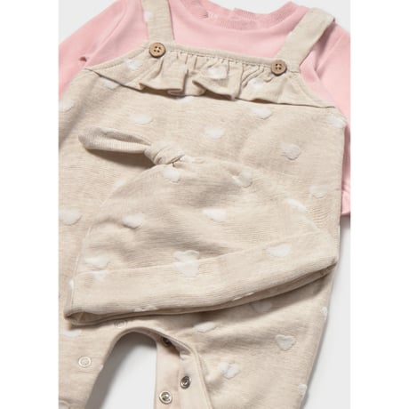 〈mayoral〉 Hat and romper set(beige) ※BABY