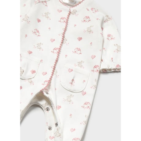 〈mayoral〉Cotton Romper 2-Piece Set (off-white) ※BABY