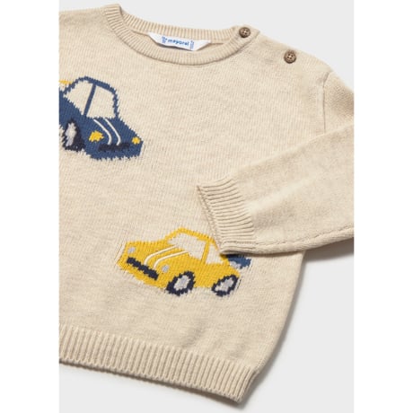 〈mayoral〉Baby intarsia jumper(car) ※BABY