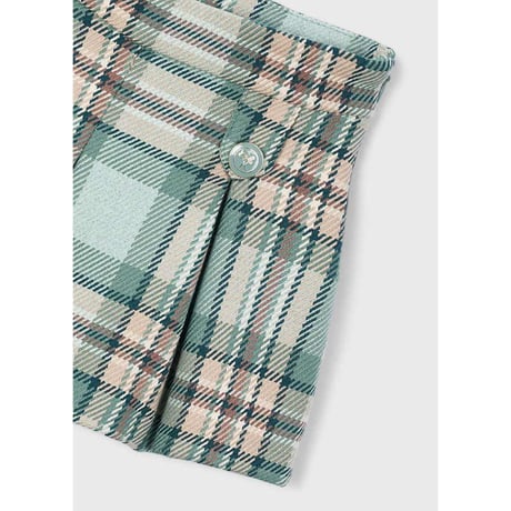 〈mayoral〉Plaid Check Pleated Bermuda Shorts (Aqua Mint) ※KIDS