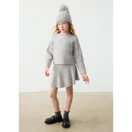 〈mayoral〉Girl knit pearls sweater ※KIDS