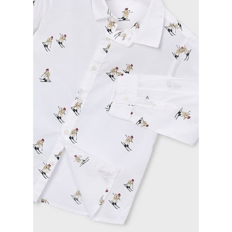〈mayoral〉Boy print shirt(ski) ※KIDS