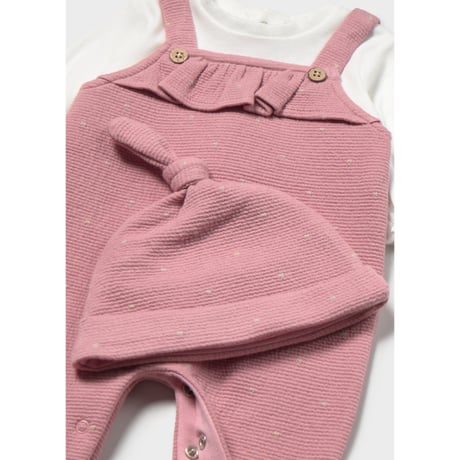 〈mayoral〉Hat and romper set(Pink) ※BABY