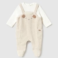 〈mayoral〉Velour Romper (ivory) ※BABY