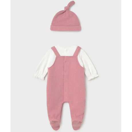 〈mayoral〉Hat and romper set(Pink) ※BABY